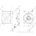 Ventilateur de radiateur pour OPEL COMBO CORSA TIGRA